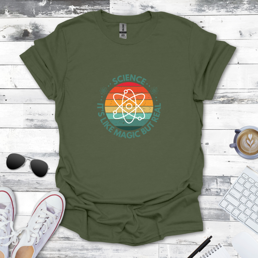It's Like Magic But Real - Retro Atom Tee