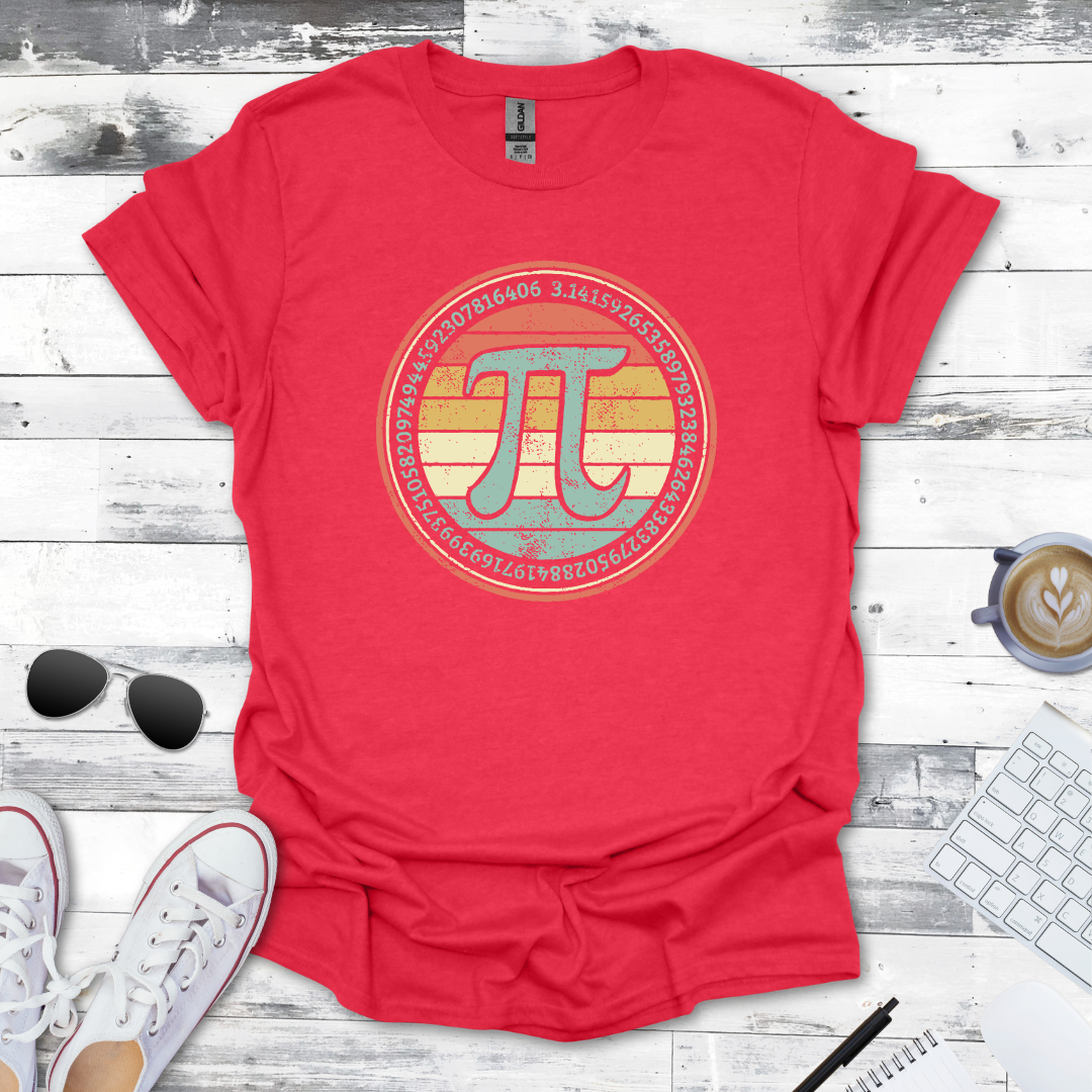 Vintage Pi Symbol Math Tee