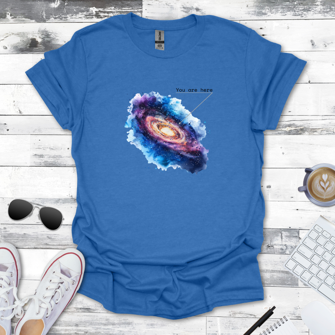 You Are Here - Milky Way Galaxy Space Tee