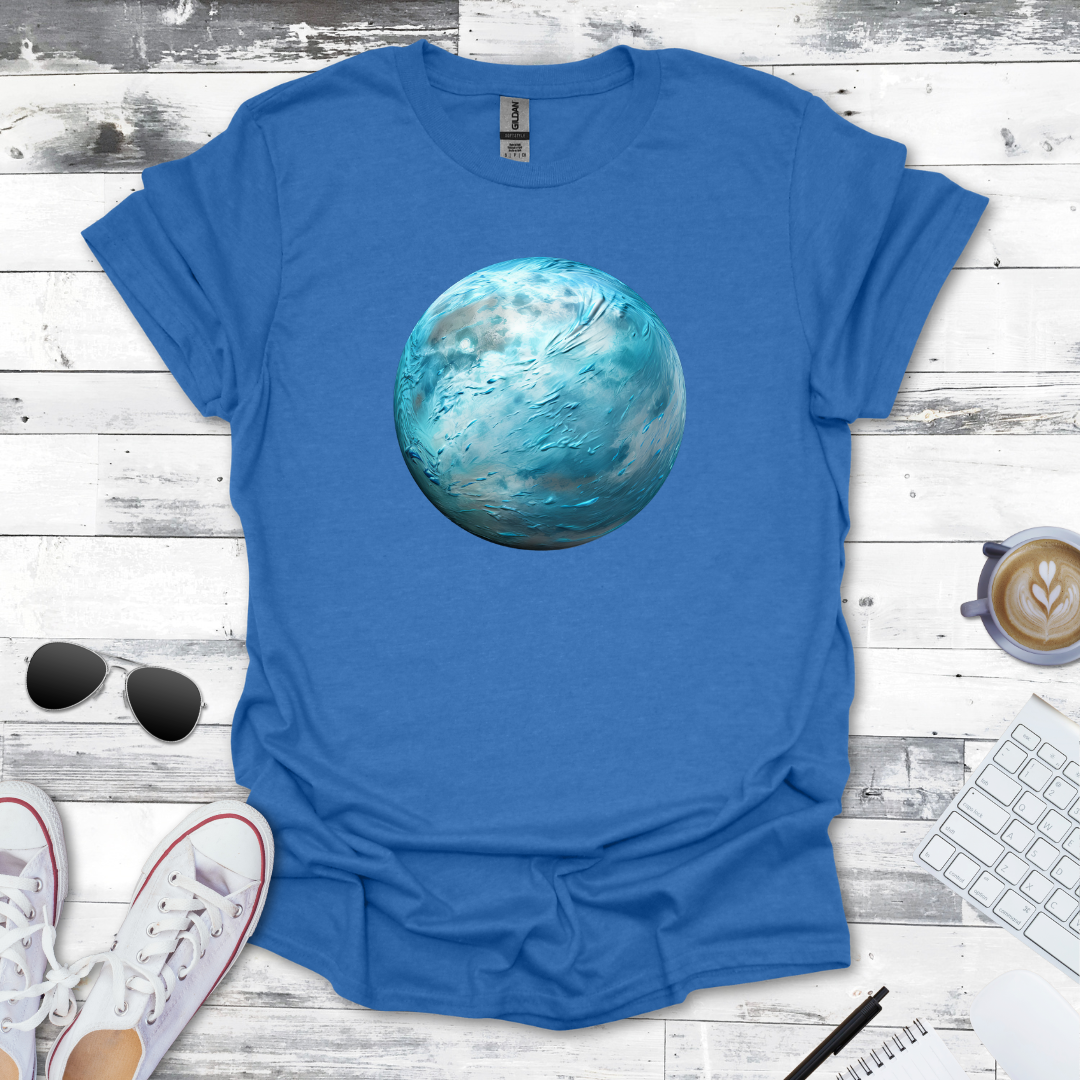 Neptune's Mystical Blue Graphic T-Shirt