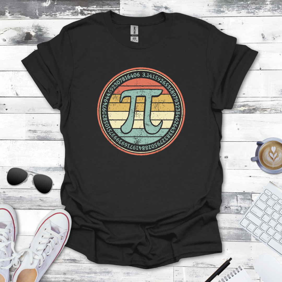 Vintage Pi Symbol Math Tee