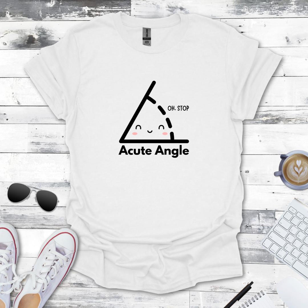 Cute & Clever Acute Angle Math Tee