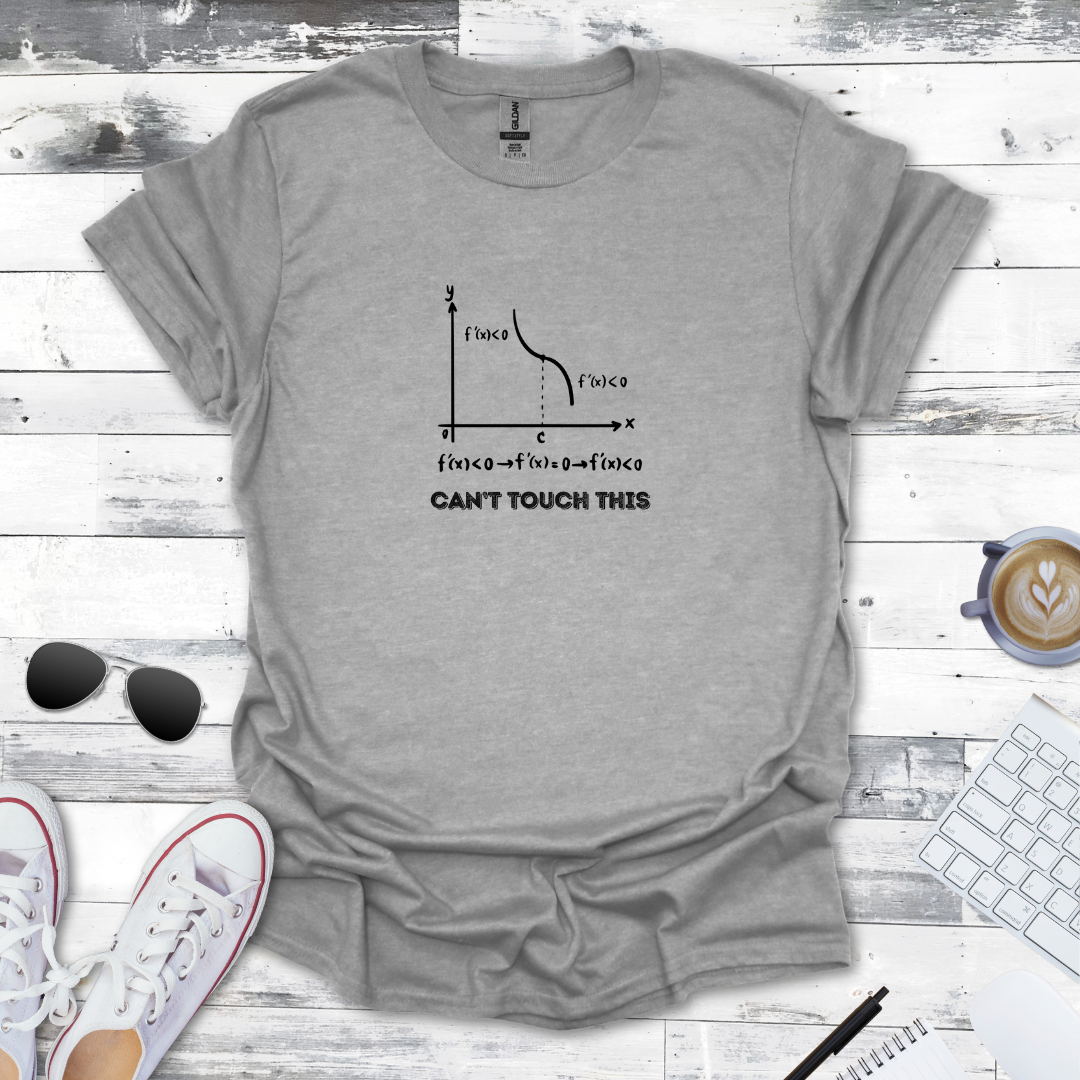 Can't Touch This Asymptote Math Tee
