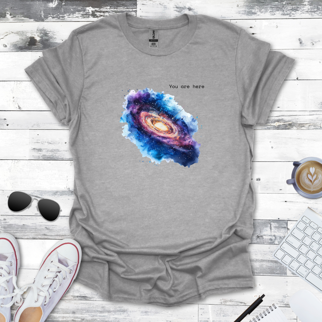 You Are Here - Milky Way Galaxy Space Tee