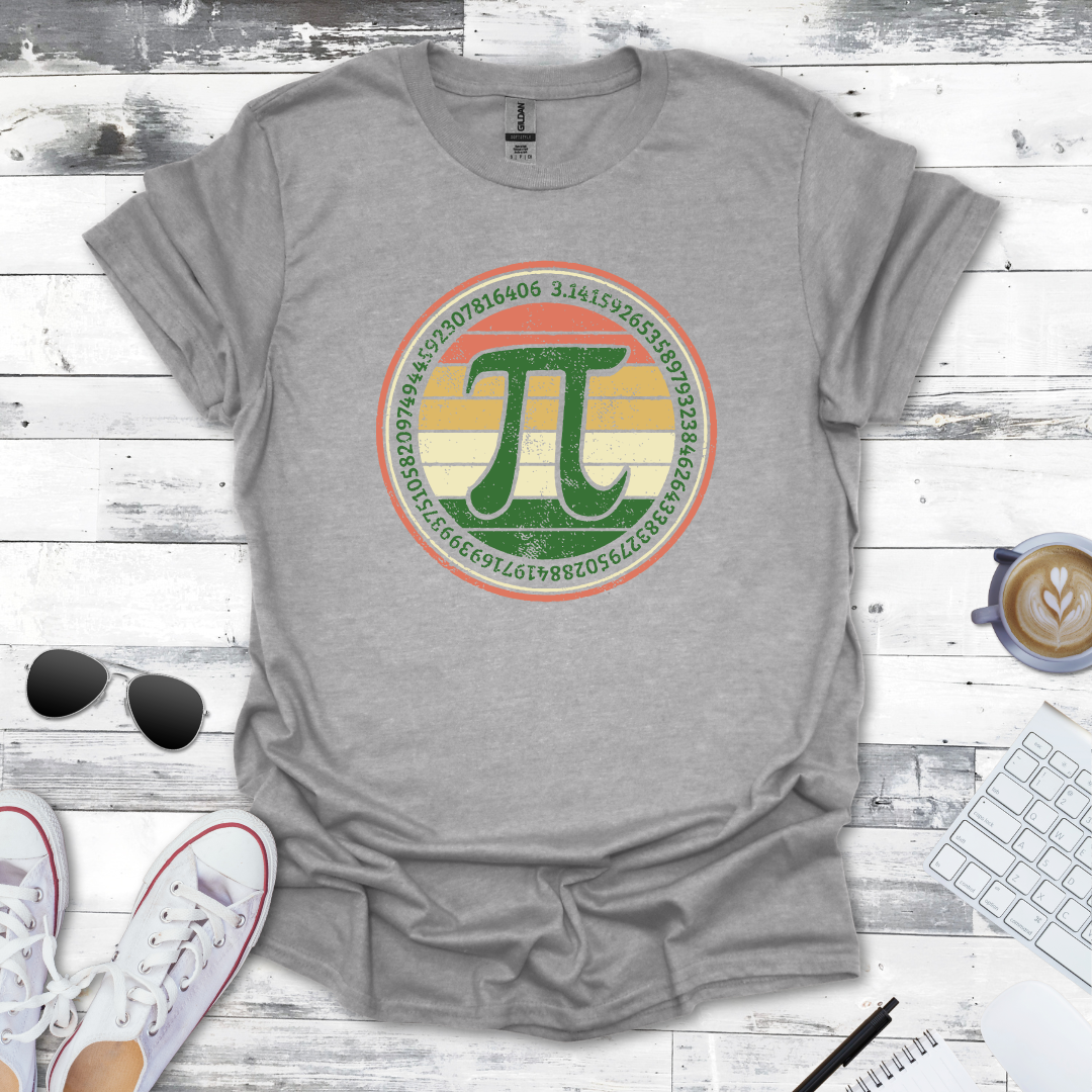 Vintage Pi Symbol Math Tee