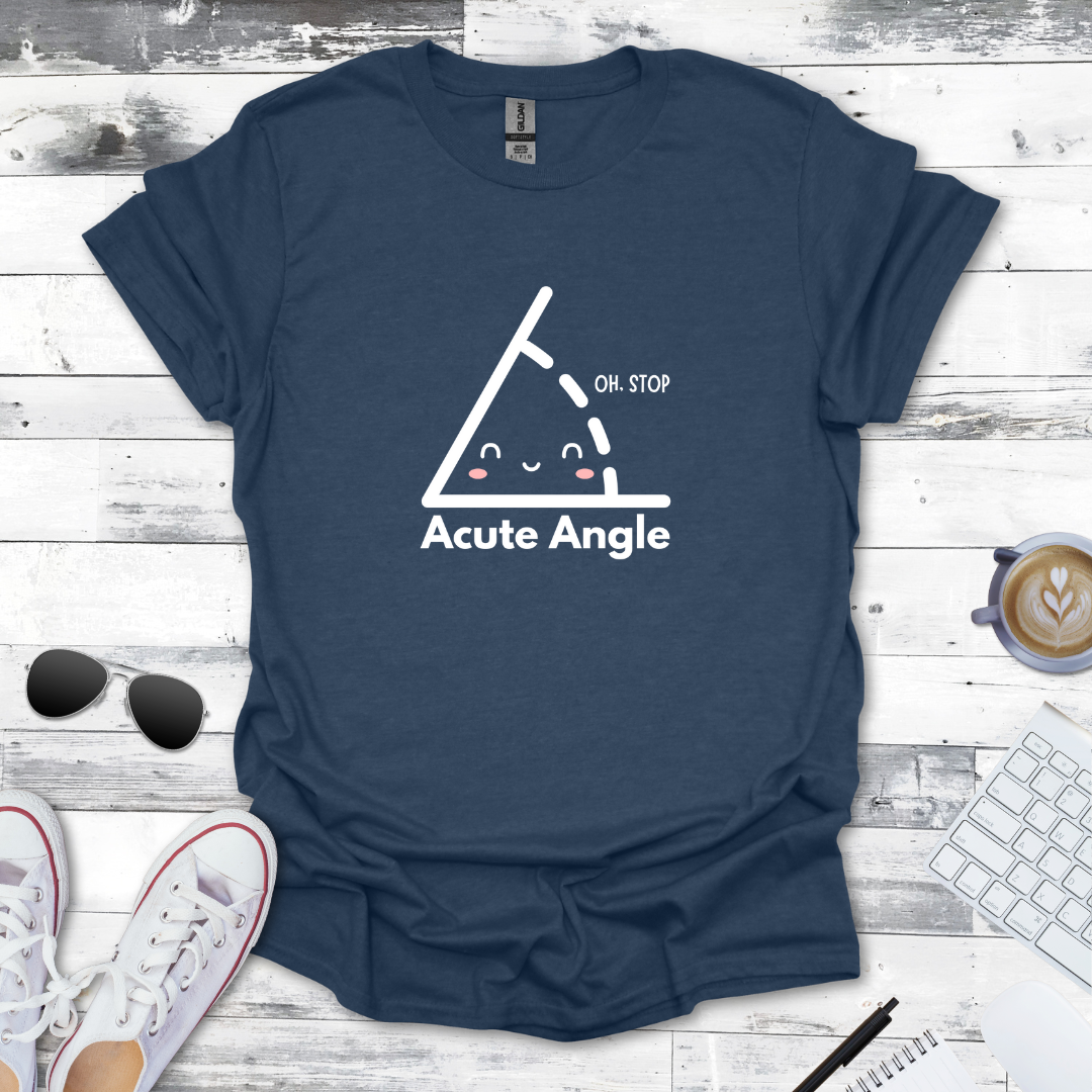 Cute & Clever Acute Angle Math Tee