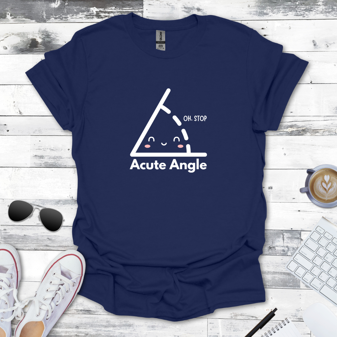 Cute & Clever Acute Angle Math Tee