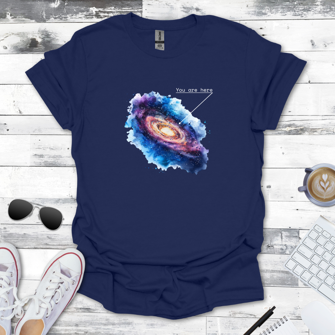 You Are Here - Milky Way Galaxy Space Tee