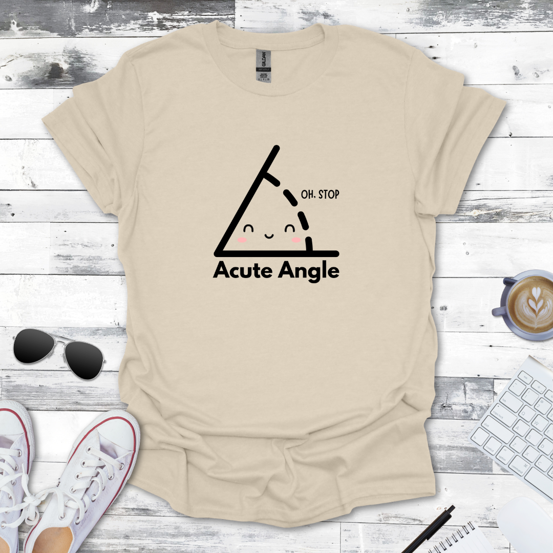 Cute & Clever Acute Angle Math Tee