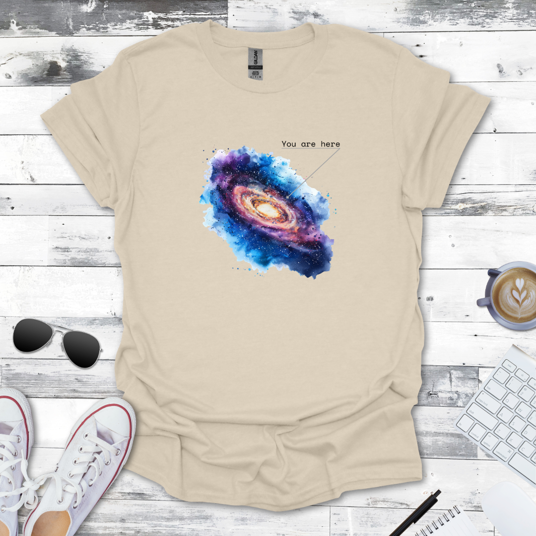 You Are Here - Milky Way Galaxy Space Tee