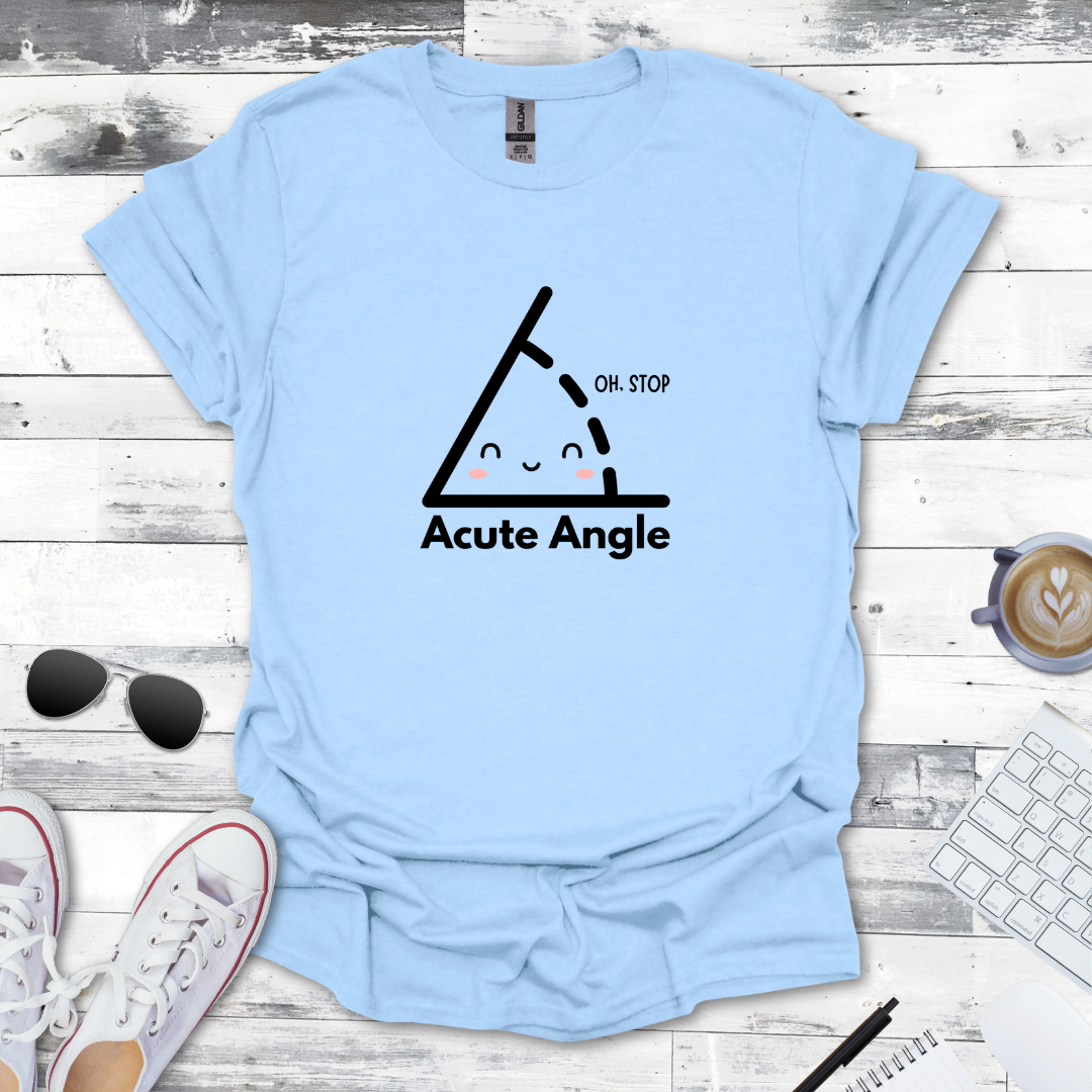 Cute & Clever Acute Angle Math Tee