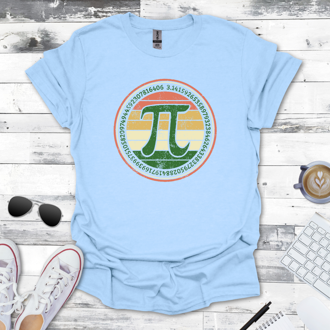Vintage Pi Symbol Math Tee