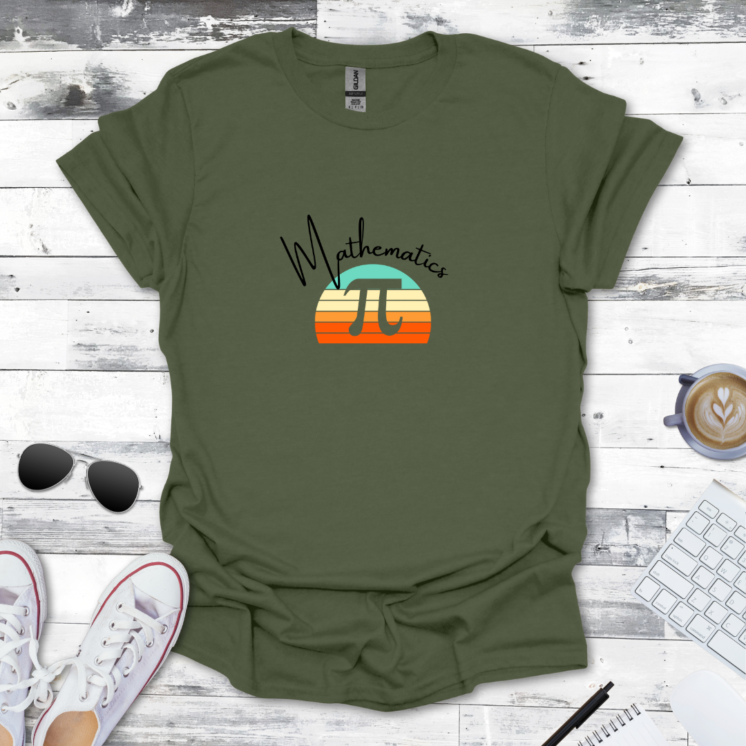 Mathematics Pi Sunrise Tee
