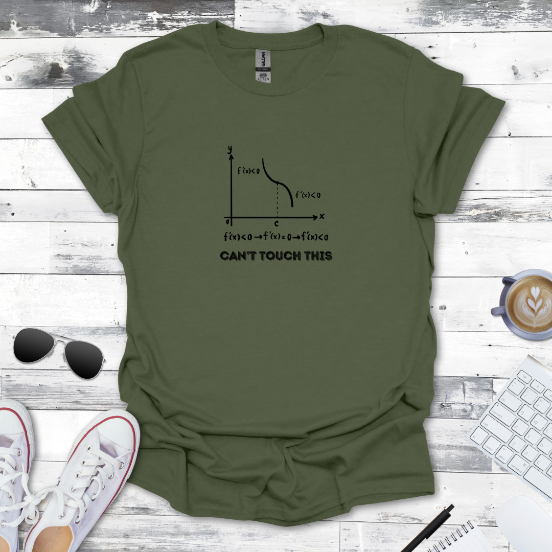 Can't Touch This Asymptote Math Tee