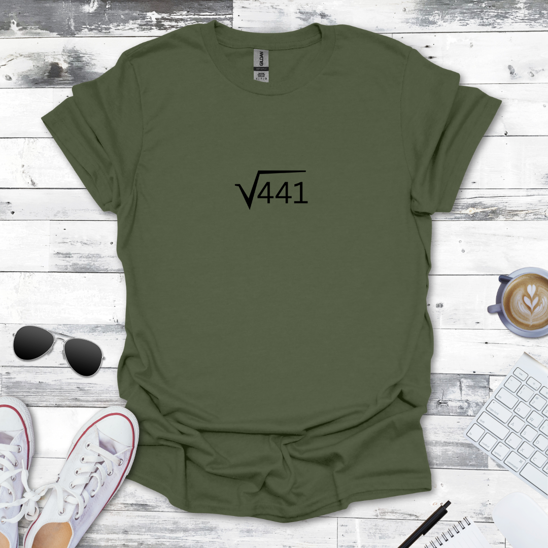 21th Birthday - Square Root of 441  Tee