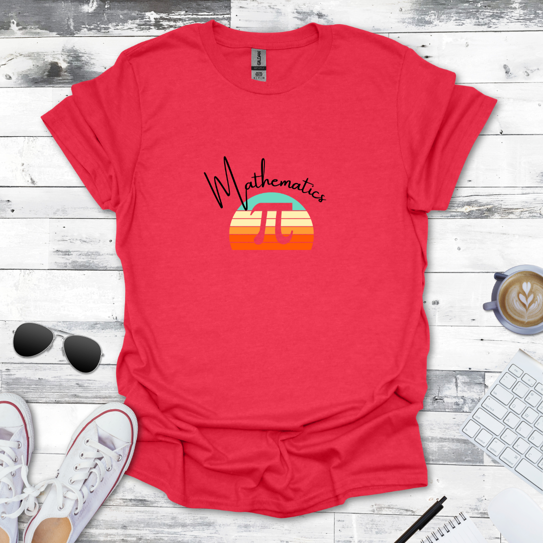 Mathematics Pi Sunrise Tee