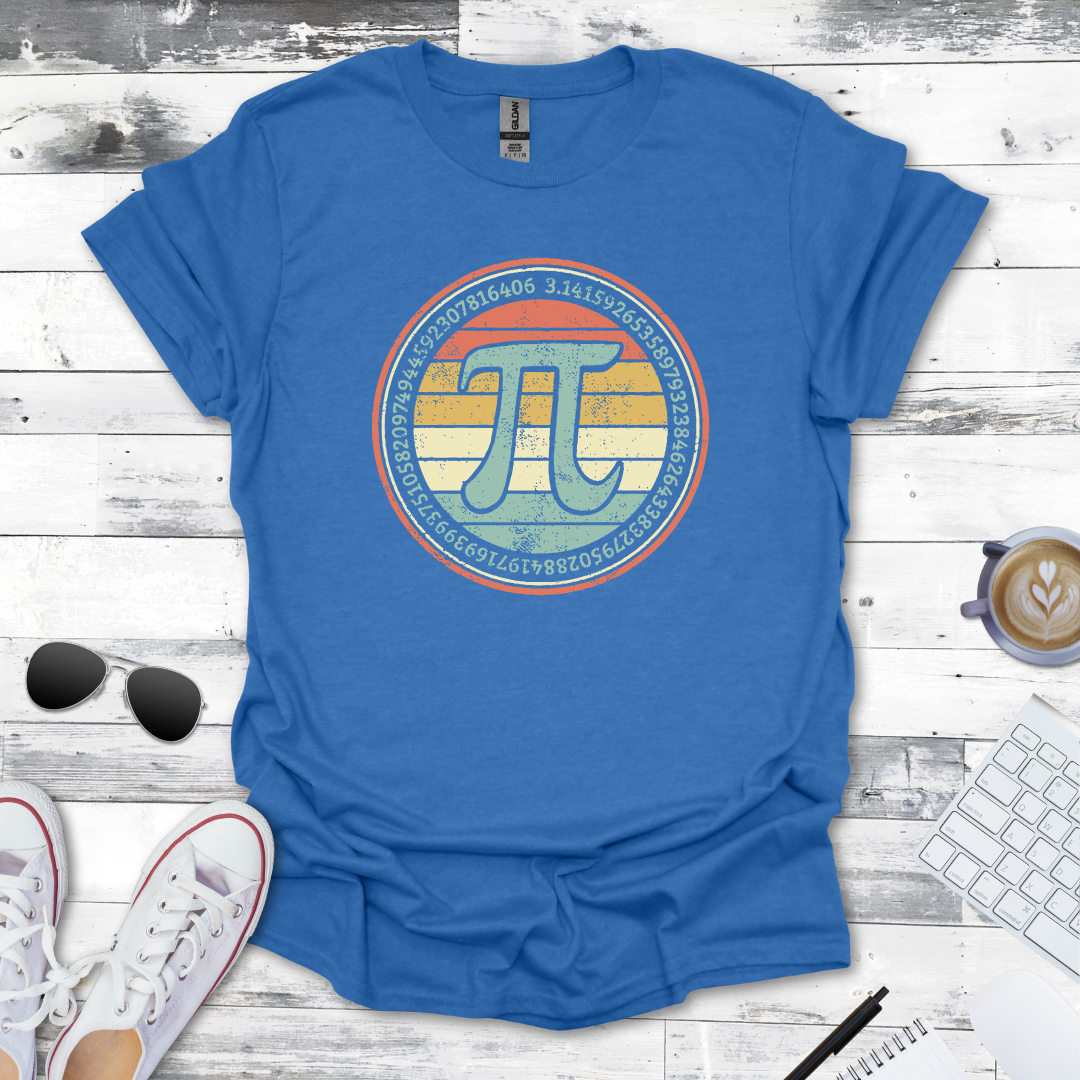 Vintage Pi Symbol Math Tee