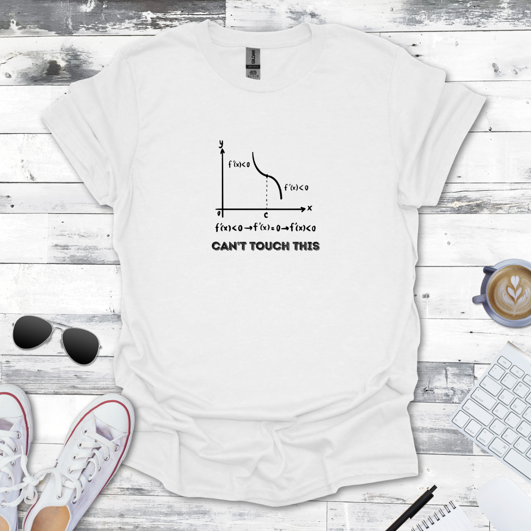 Can't Touch This Asymptote Math Tee