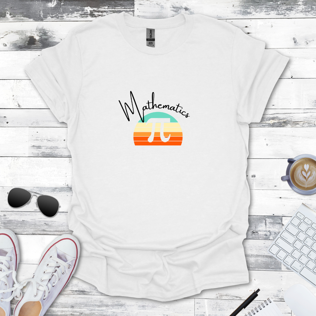 Mathematics Pi Sunrise Tee