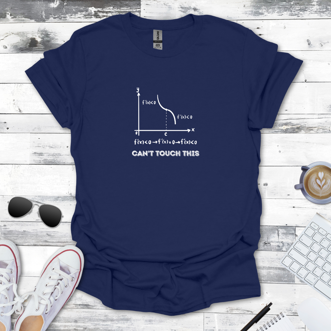 Can't Touch This Asymptote Math Tee