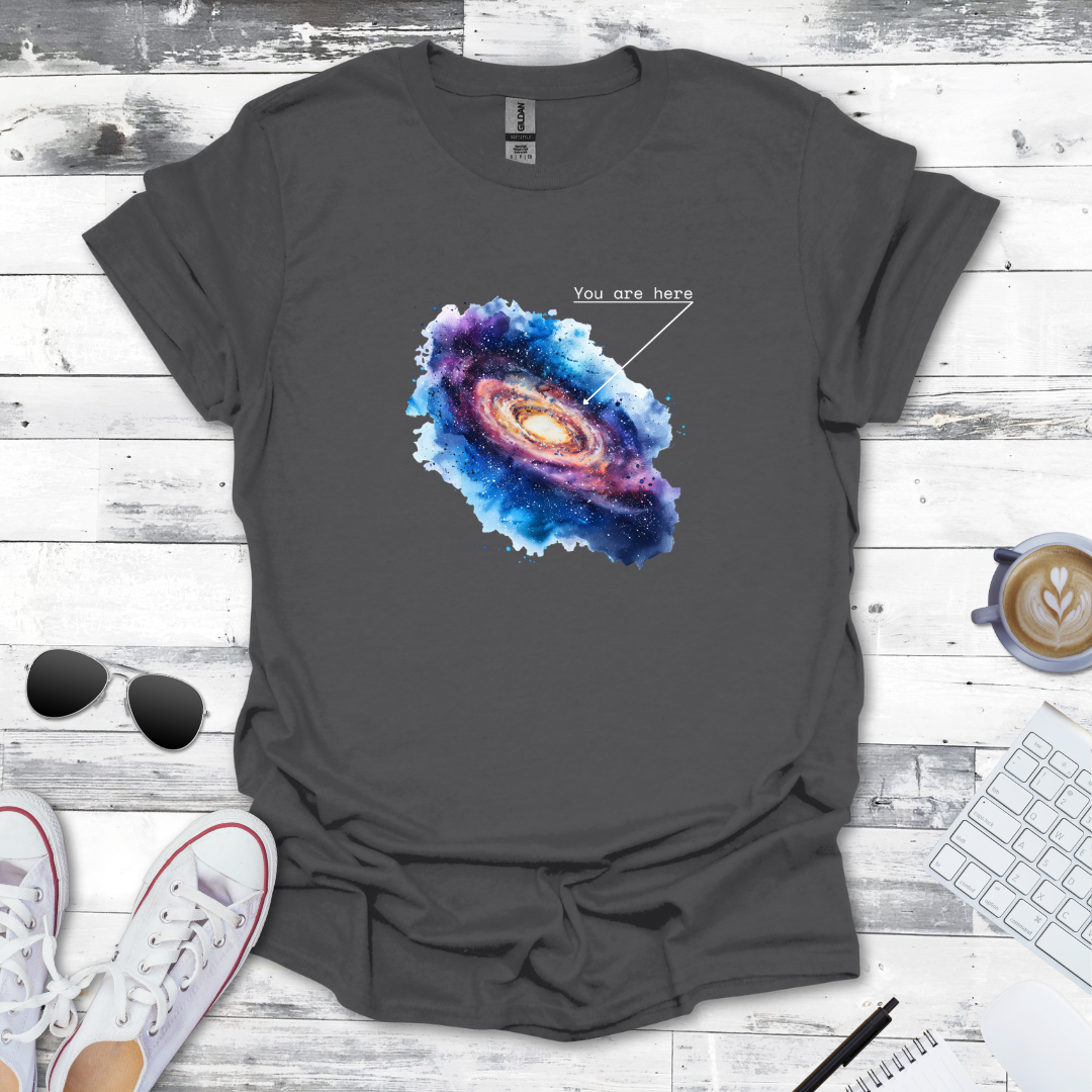 You Are Here - Milky Way Galaxy Space Tee