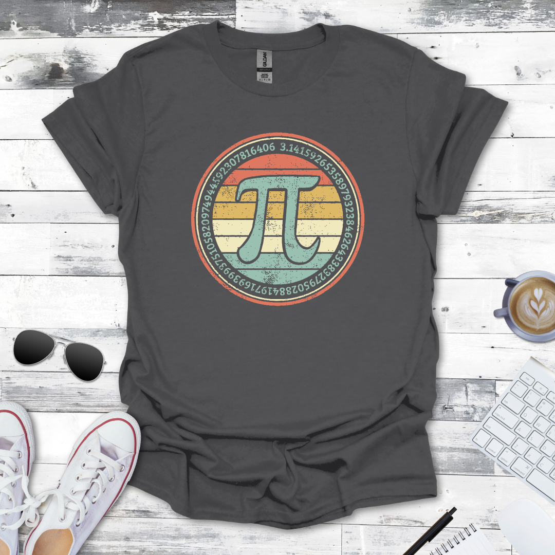 Vintage Pi Symbol Math Tee