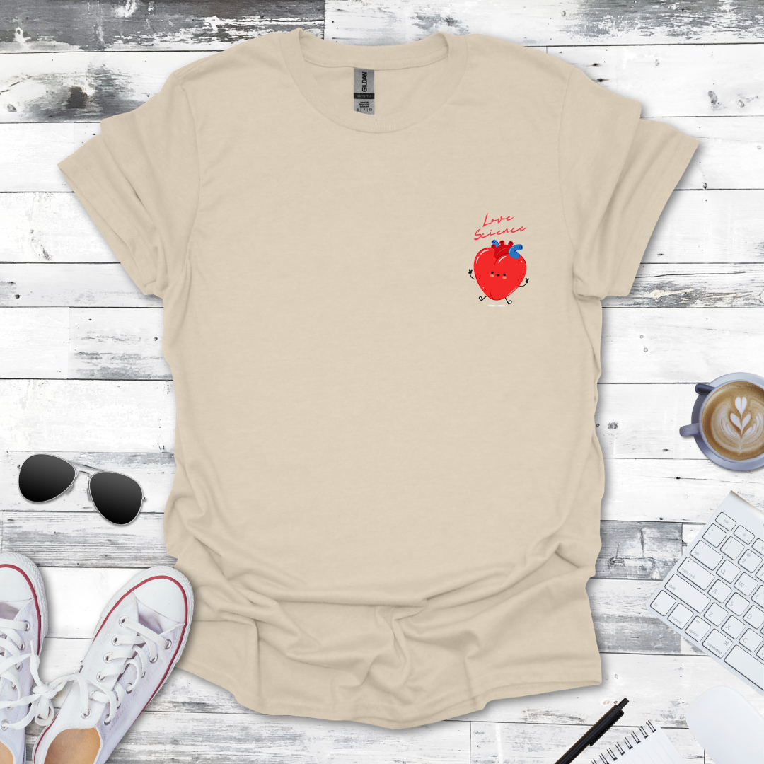 Anatomical Heart "Love Science" Tee