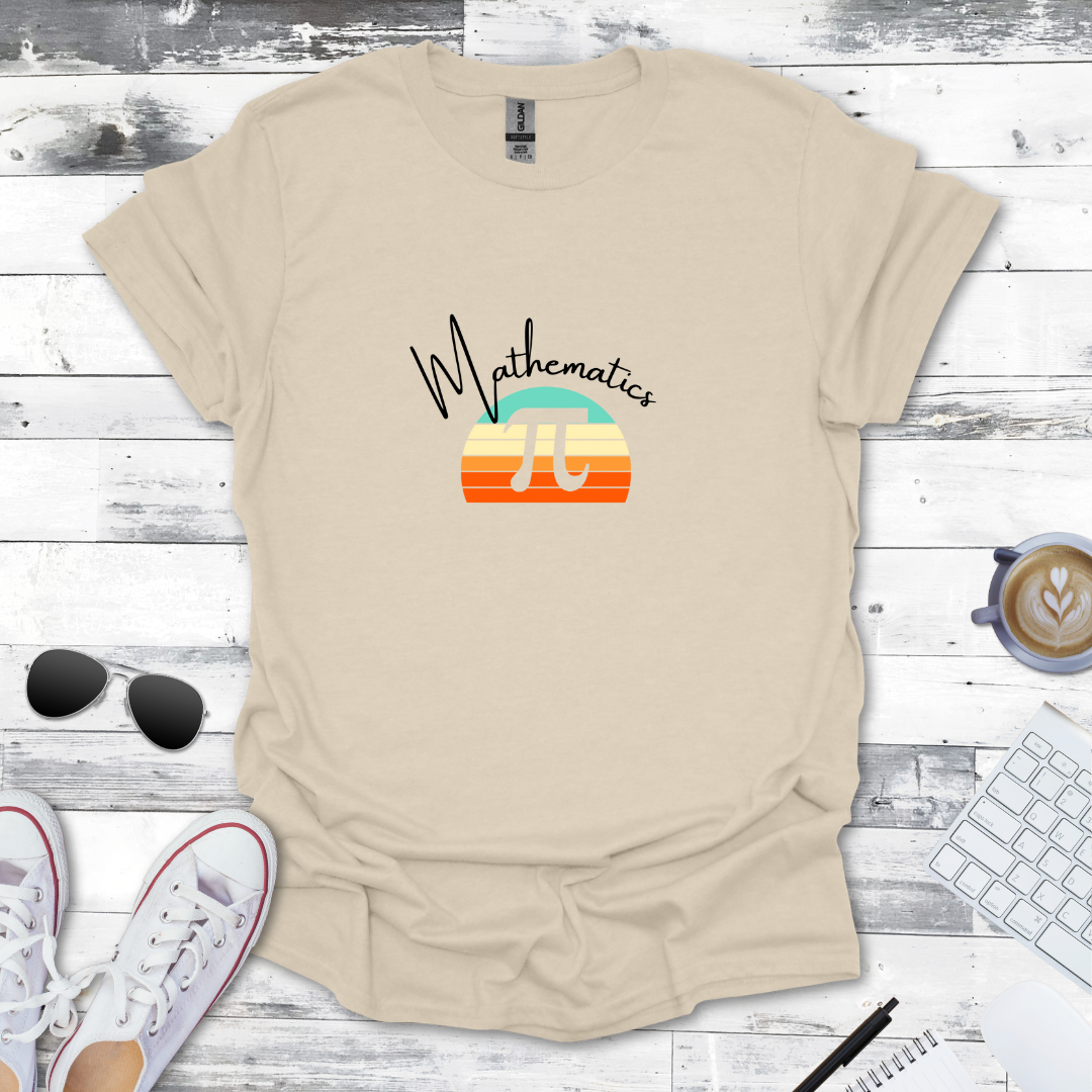 Mathematics Pi Sunrise Tee