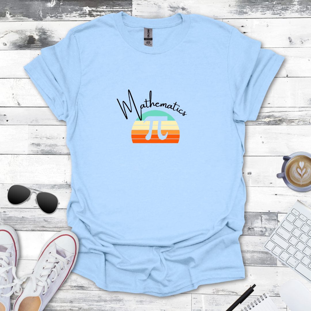 Mathematics Pi Sunrise Tee